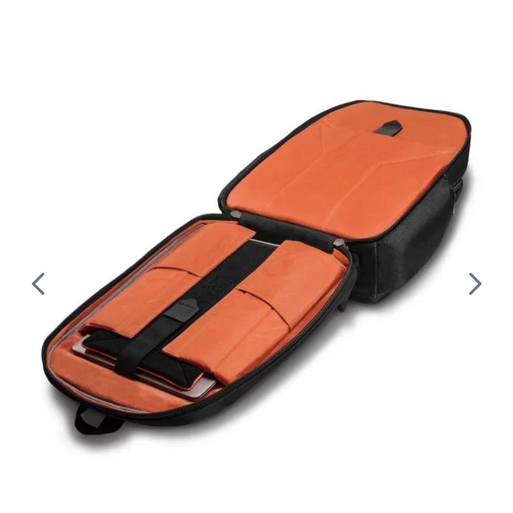 Everki Laptop Business Backpack Black with Orange lining - Picture 4 of 9